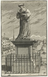 Beeld van Erasmus te Rotterdam