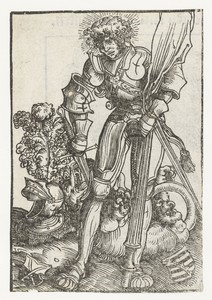 Beeld van heilige Joris en de draak