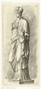 Beeld van Minerva zonder onderarm