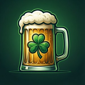 Beer Mug with Clover