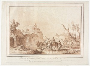 Before the Rampart of a Village