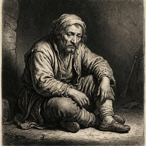 Beggar Etching