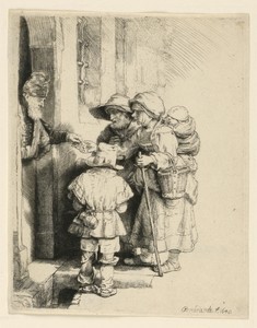 Beggars Receiving Alms at the Door of a House