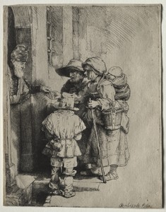 Beggars Receiving Alms at the Door of a House