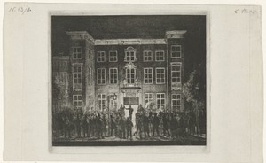 Begrafenis van de Delftsche academie, 30 juni 1864