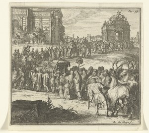 Begrafenisstoet van een Romeins veldheer