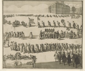Begrafenisstoet van Michiel Adriaenszoon de Ruyter