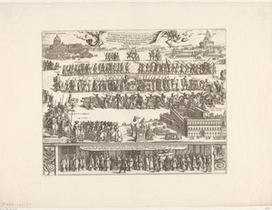 Begrafenisstoet van paus Clemens X