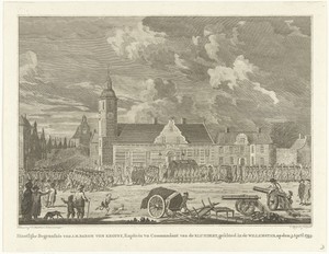 Begrafenisstoet voor Joachim Maurits baron van Kropff, 1793