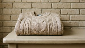 Beige Knitted Sweater