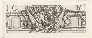 Beleg van La Rochelle, september 1627-oktober 1628 (randwerk, deel middenboven)