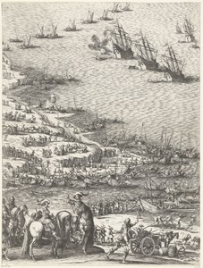 Beleg van Saint Martin op het Île de Ré, juli-november 1627 (centrale kaart, deel linksonder)