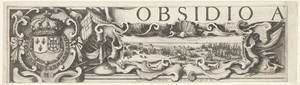 Beleg van Saint Martin op het Île de Ré, juli-november 1627 (randwerk, deel linksboven)