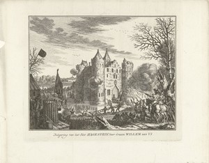 Beleg van slot Hagestein door graaf Willem VI, 1405