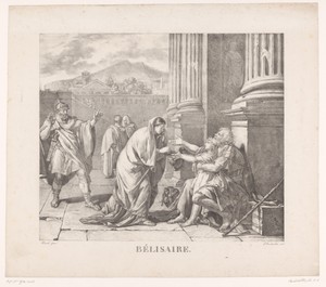 Belisarius vraagt om een aalmoes