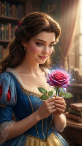 Belle with the Rose