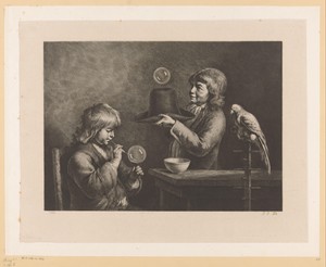 Bellenblazende jongens