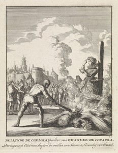 Bellinde de Corzora op de brandstapel