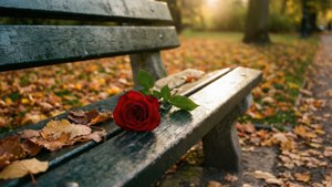 Bench with Rose