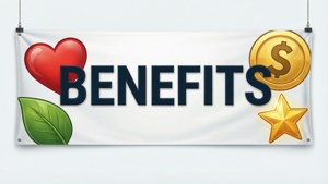 Benefits Typography Banner