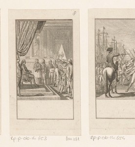 Benjamin Franklin op audiëntie in Versailles