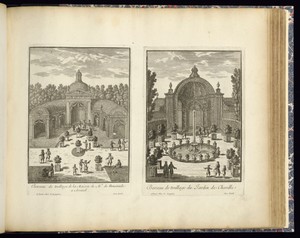 Berceau de treillage de la Maison de Mr. de Benserade a Arcüeil (Left Plate)