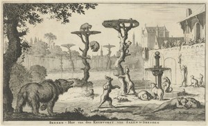 Beren aan het hof van de keurvorst van Saxen