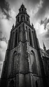 Bergkerk in Monochrome