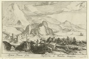 Berglandschap met bebouwing