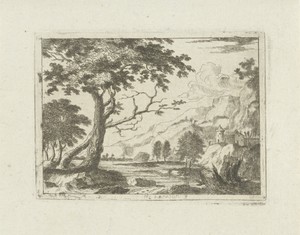 Berglandschap met een rivier