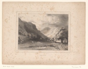 Berglandschap met gezicht op Grippe