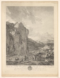 Berglandschap met herders