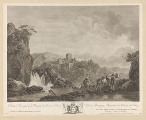 Berglandschap met herders