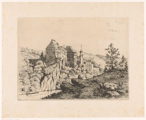 Berglandschap met Slot Sigmaringen