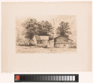 Berglandschap met twee chalets