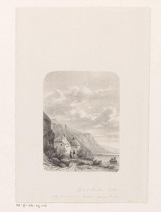 Berglandschap met twee huizen