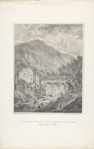 Berglandschap met watermolen nabij Trier