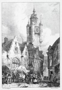 Bergues:  La Tour du marché