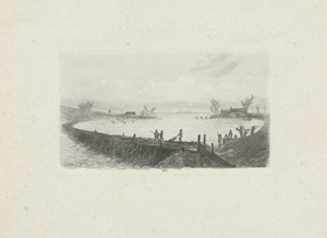 Beringing van de doorbraak te Speet, 1855