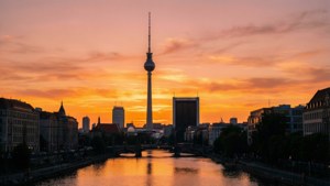 Berlin Tower Sunset
