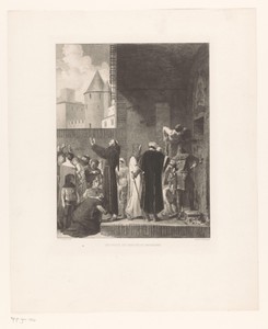 Bernard Délicieux bevrijdt gevangenen uit de kerkers van de inquisitie in Carcassonne
