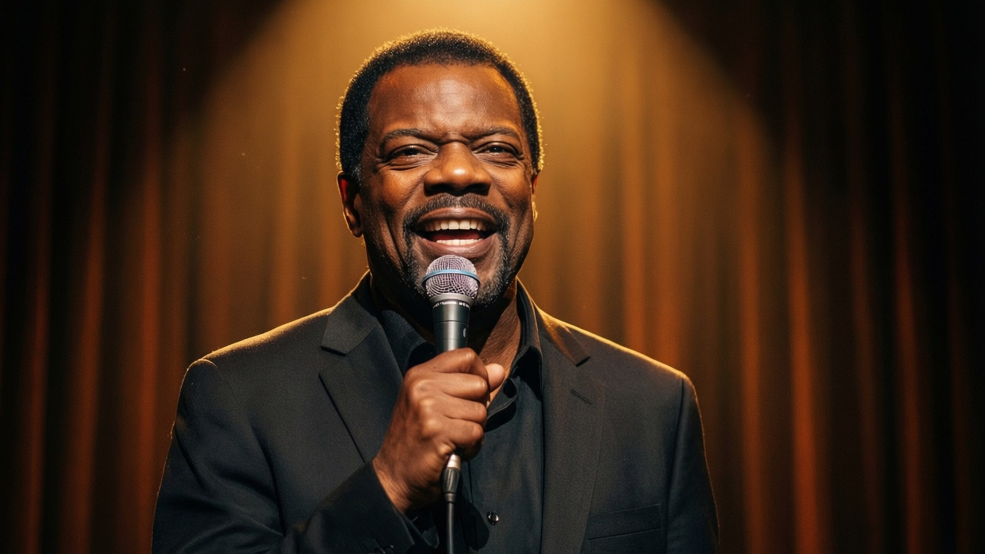 Bernie Mac Stand-up Spotlight by Wallpapers.art Studio