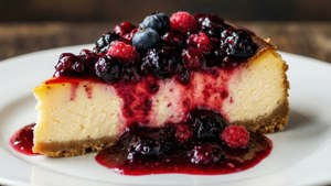 Berry Cheesecake Slice