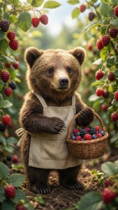 Berry Picking Bear