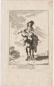 Bertoldo Riding a Donkey