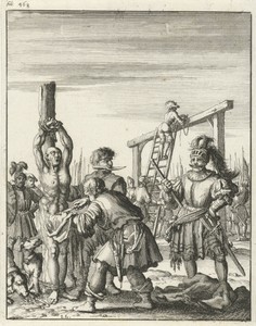 Bertrand de Gourdon, door wiens schot Richard Leeuwenhart dodelijk gewond raakte, wordt levend gevild