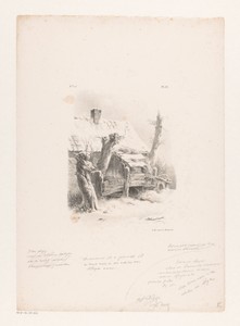 Besneeuwde boerenschuur