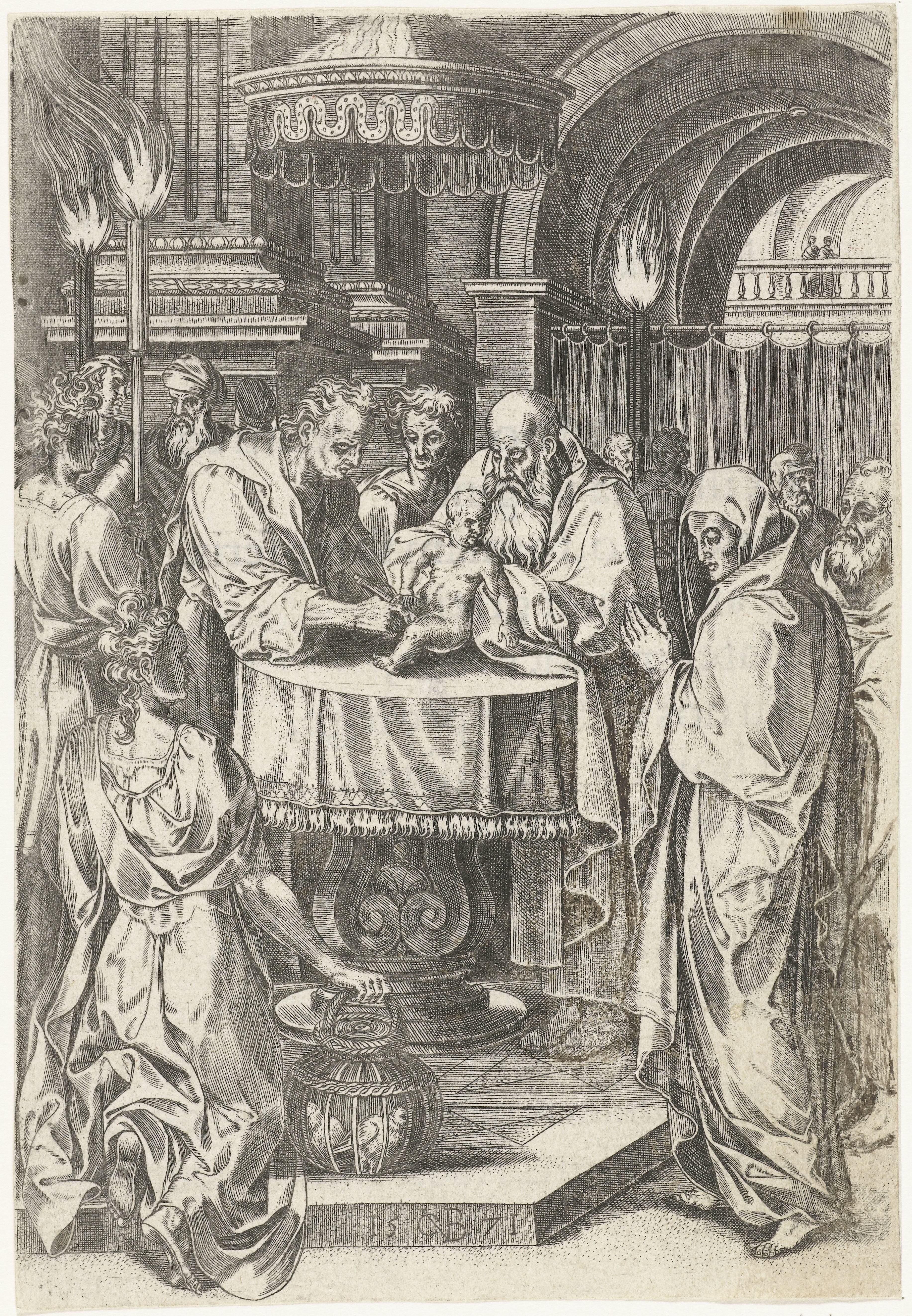 Besnijdenis van Christus by Abraham de Bruyn