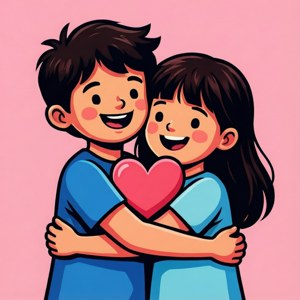 Best Friends Hug Clipart