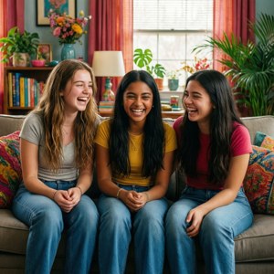 Best Friends Laughing